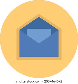 Banking letter, illustration, vector, on a white background.