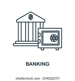 Symbol der Banklinie. Einfarbiges Symbol für einfache Bankenkultur für Vorlagen, Webdesign und Infografiken