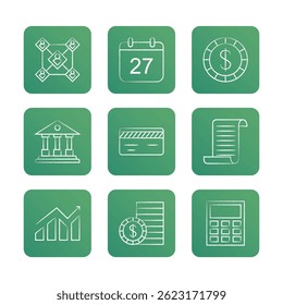 banking line icon. vector icon illustration. web-print-mobile-app