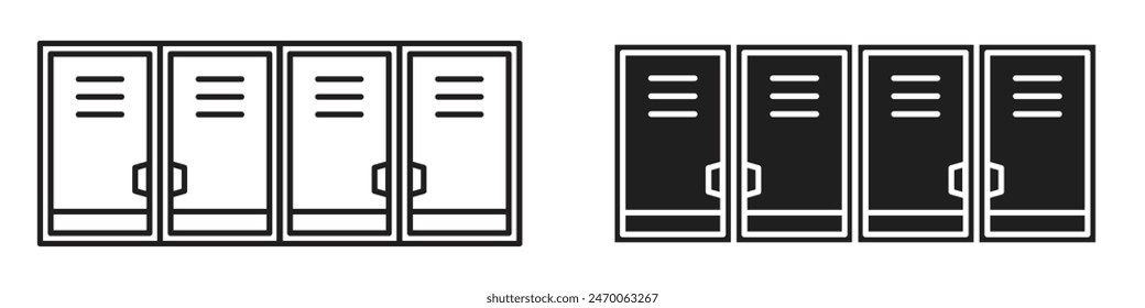 Banking locker icon representing secure financial storage and safety, perfect for banks, vaults, and financial institutions