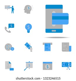 Banking, mobile, payment, credit card, money  icon. Finance & Money icons universal set for web and mobile