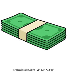 ilustración de elementos bancarios y monetarios