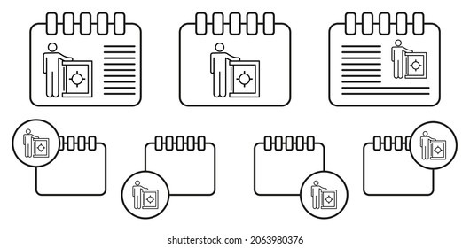 Banking, money vector icon in calender set illustration for ui and ux, website or mobile application