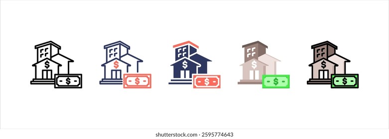 Banking Multi Style Icon Set