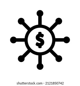 Banking network icon.connection (vector illustration)