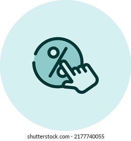 Bankwesen mit einem Takt Darlehen, Illustration, Vektorgrafik auf weißem Hintergrund.