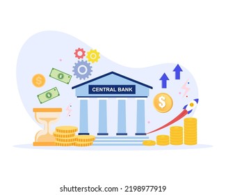 Banking and Public Finance concept. financial transaction. e-commerce and e-payment. Flat Vector Illustration.