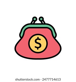 Banking Purse Icon Vector Illustration