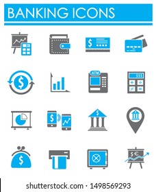 Banking related on background for graphic and web design. Simple illustration. Internet concept symbol for website button or mobile app.