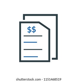 Banking Reports icon.vector 2018
