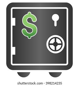 Banking Safe vector toolbar icon for software design. Style is a gradient icon symbol on a white background.