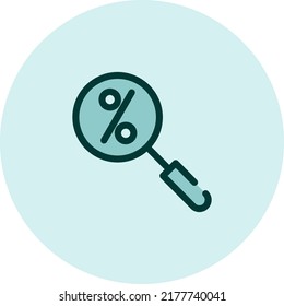 Banking search, illustration, vector on a white background.