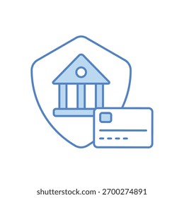 Vektorgrafik mit dem Symbol "Banksicherheit"