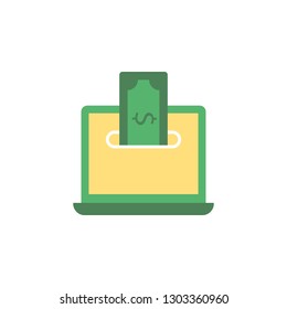 Banking, send icon. Element of Web Money and Banking icon for mobile concept and web apps. Detailed Banking, send icon can be used for web and mobile
