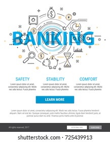 Banking service and finance concept illustration