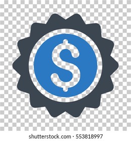 Banking Stamp icon. Vector pictogram style is a flat symbol, color, chess transparent background. Designed for software and web interface toolbars and menus.