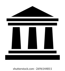 Banksystem-Icon-Element für Design und Vektor