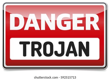 Banking Trojan - Warning sign - AtomBombing bank account hacking, email viruses and fraud concept