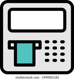 BankVektorfarbenzeichen-Symbol