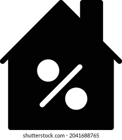 icono plano de glifos vectoriales bancarios