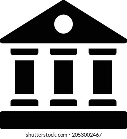banking  vector glyph flat icon