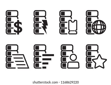 banking vector icon set