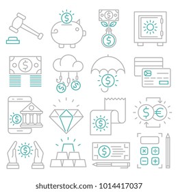 Banking vector icons