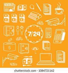 Banking vector icons