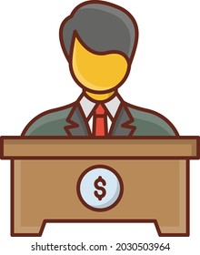 banking Vector illustration on a transparent background. Premium quality symbols. Vector Line Flat color  icon for concept and graphic design.