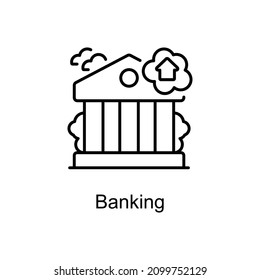 Iconos de línea de vectores bancarios para sus proyectos digitales o de impresión.
