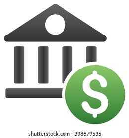 Banking vector toolbar icon for software design. Style is a gradient icon symbol on a white background.