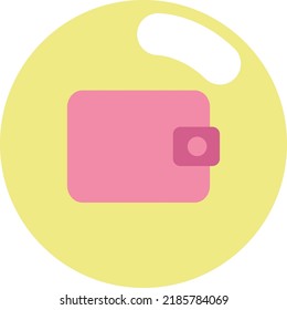 Banking wallet, illustration, vector on a white background.