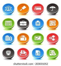 Banking web icons.