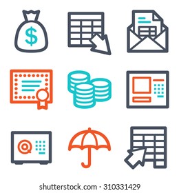 Iconos web bancarios
