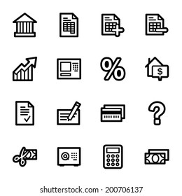 Banking web icons set