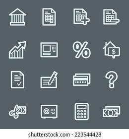 Banking web icons set