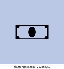 Banknote, cash vector icon 