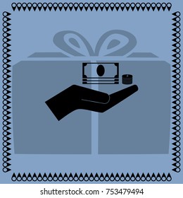 Banknote, cash vector icon 