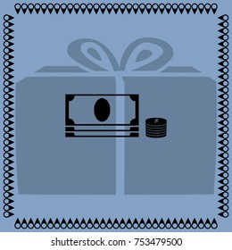 Banknote, cash vector icon 