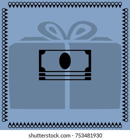 Banknote, cash vector icon 