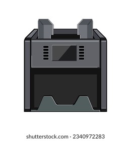 Karikatur für Banknotenzähler. Auszahlung der Ausrüstung, Bezahlung der Rechnung, Banknotenzeichen der Büros. einzelne Vektorgrafik-Vektorgrafik