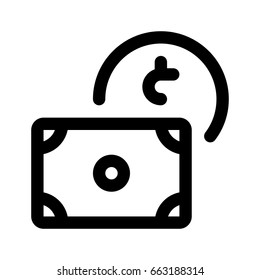 banknote and dollar coin