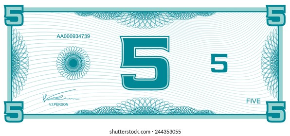 banknote five