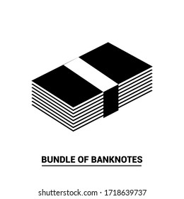 Banknote icon. Basic icon of economy and finance.