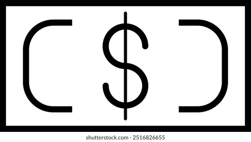 Banknote icon design for personal commercial use