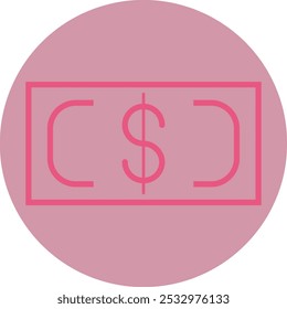 Banknote icon design for personal commercial use