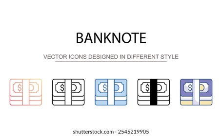 Desenho do ícone de nota com fundo branco ilustração de stock