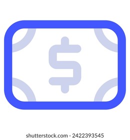 Banknote Icon Illustration for web, app, infographic, etc