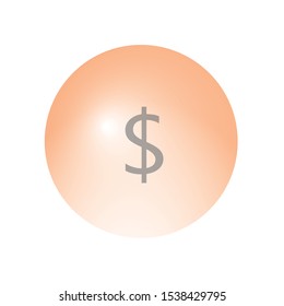 banknote icon on white background