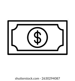 Banknote icon on white background vector
Vector line icon shopping and goods